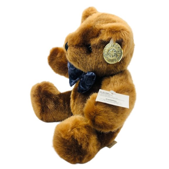 Dan Dee Collector's Choice Brown Teddy Bear Plush 10" Bowtie Ear Hang Tush Tags - Picture 4 of 9